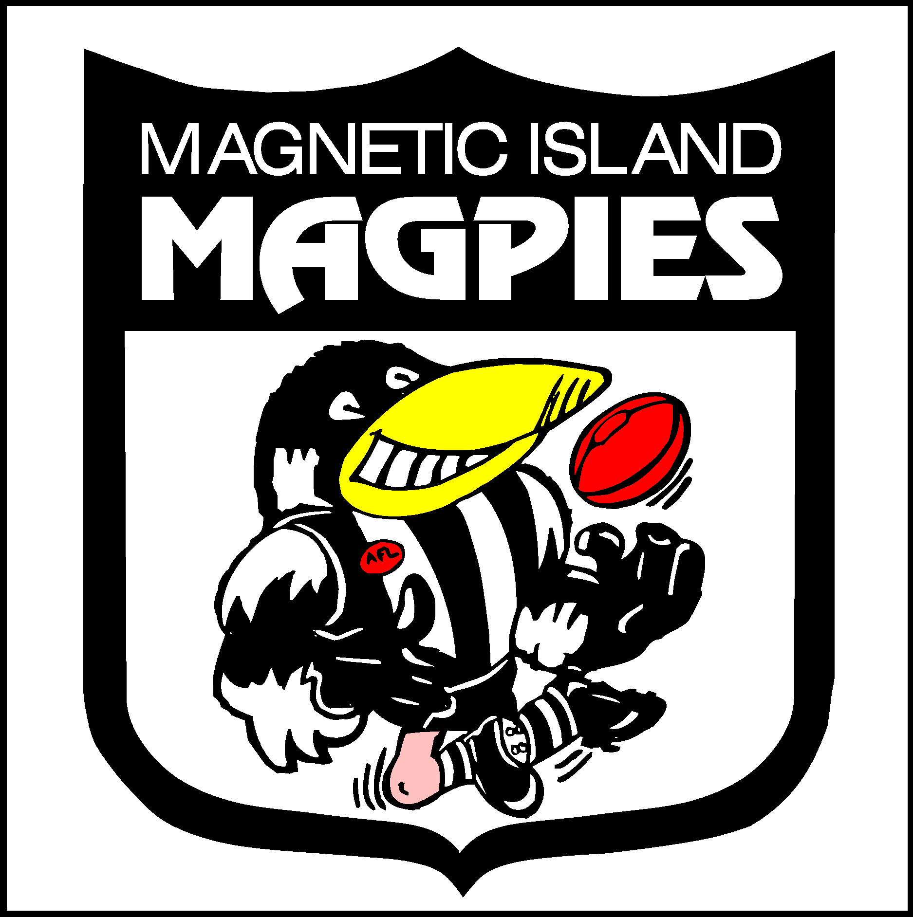 Magnetic Island Magpies Logo Vector Logo